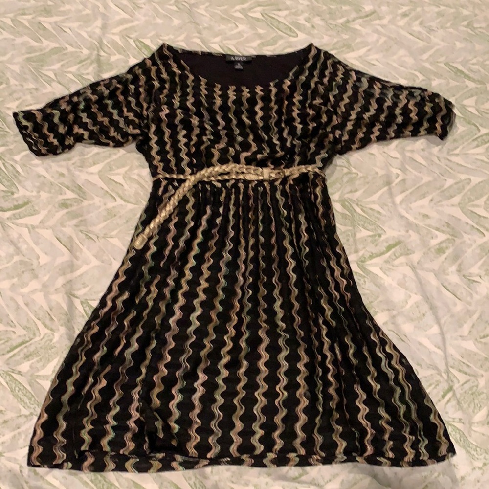 Belted mini dress